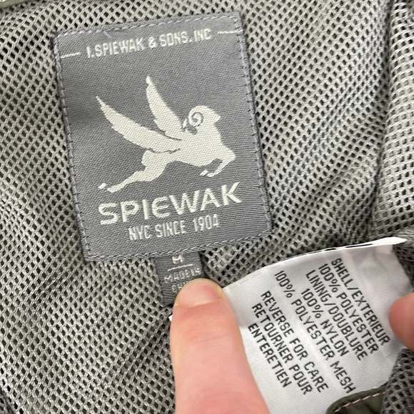 Spiewak Jacket Womens Medium Green with Pink Stitching Full Zip Lightweight - Picture 15 of 17